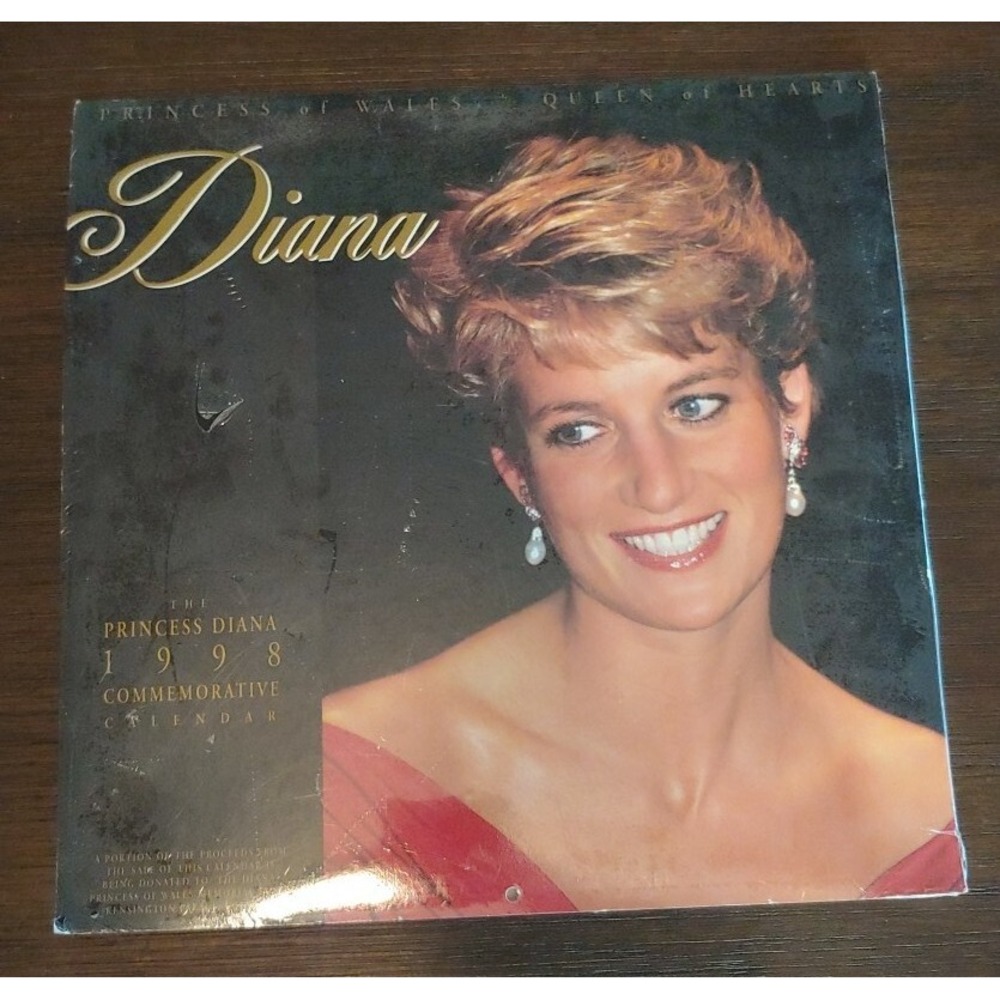 Princess Diana 1998 Commemorative Calendar Sealed New Royal Family UK Gift Mom